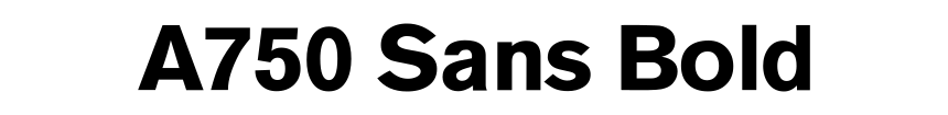 A750 Sans Bold