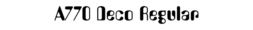 A770 Deco Regular