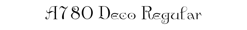 A780 Deco Regular