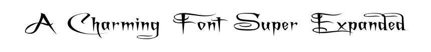 A Charming Font Super Expanded
