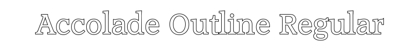 Accolade Outline Regular