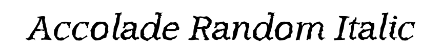 Accolade Random Italic