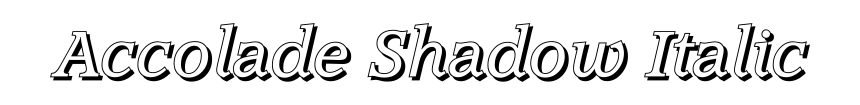 Accolade Shadow Italic