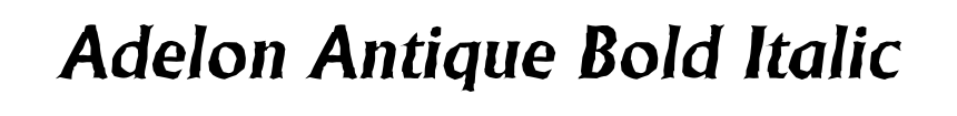 Adelon Antique Bold Italic