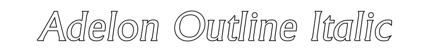 Adelon Outline Italic