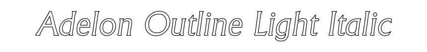Adelon Outline Light Italic