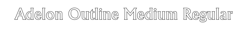 Adelon Outline Medium Regular