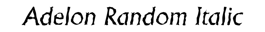 Adelon Random Italic