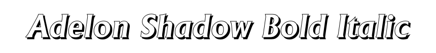 Adelon Shadow Bold Italic