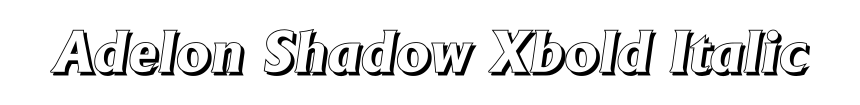 Adelon Shadow Xbold Italic