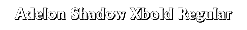 Adelon Shadow Xbold Regular