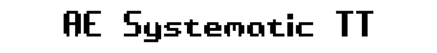 Æ Systematic TT