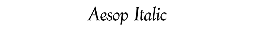 Aesop Italic