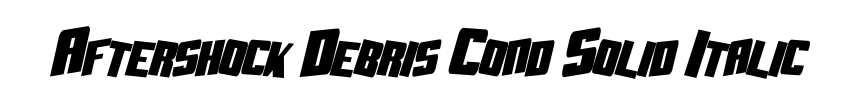 Aftershock Debris Cond Solid Italic