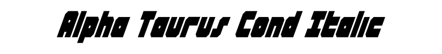 Alpha Taurus Cond Italic