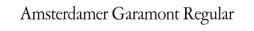 Amsterdamer Garamont Regular