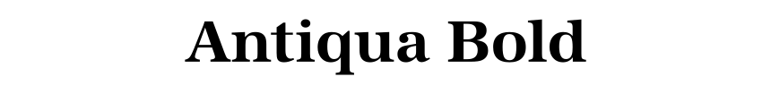 Antiqua Bold