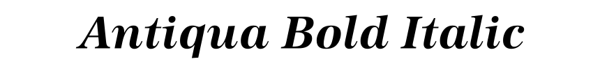 Antiqua Bold Italic