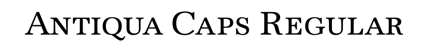 Antiqua Caps Regular