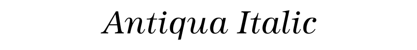 Antiqua Italic