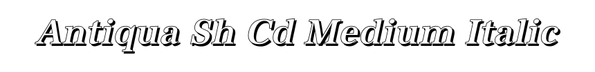 Antiqua Sh Cd Medium Italic