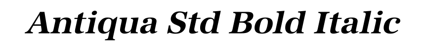 Antiqua Std Bold Italic