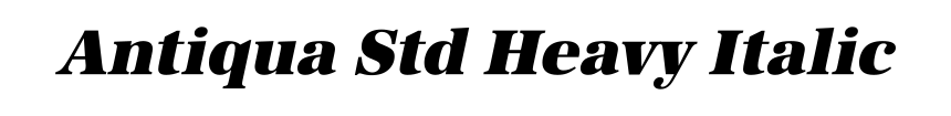 Antiqua Std Heavy Italic