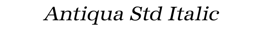 Antiqua Std Italic