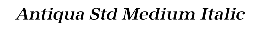 Antiqua Std Medium Italic