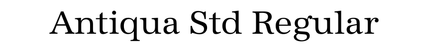 Antiqua Std Regular
