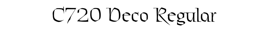 C720 Deco Regular