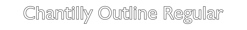 Chantilly Outline Regular