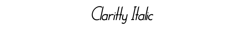 Claritty Italic