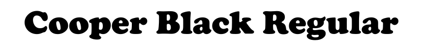 Cooper Black Regular preview