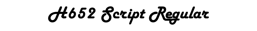 H652 Script Regular