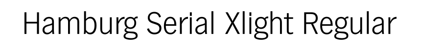 Hamburg Serial Xlight Regular