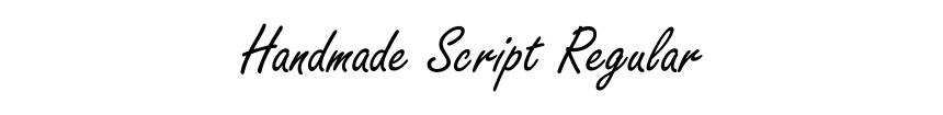 Handmade Script Regular