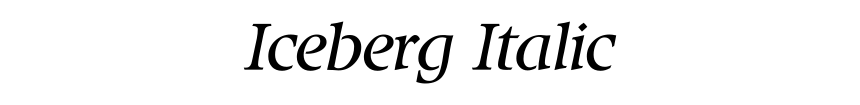 Iceberg Italic