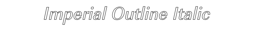 Imperial Outline Italic