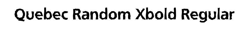 Quebec Random Xbold Regular