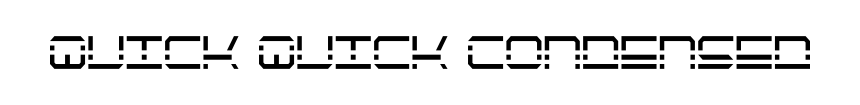 Quick Quick Condensed