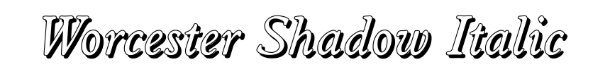 Worcester Shadow Italic