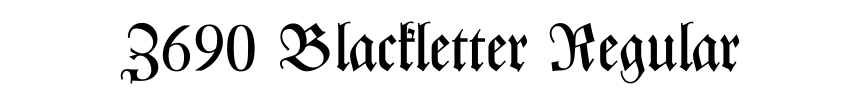Z690 Blackletter Regular